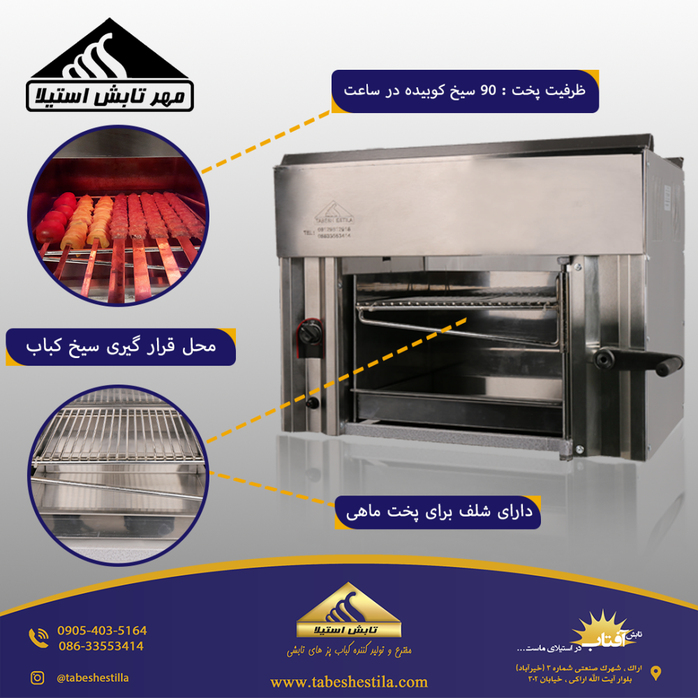 کباب پز خانگی بدون دود